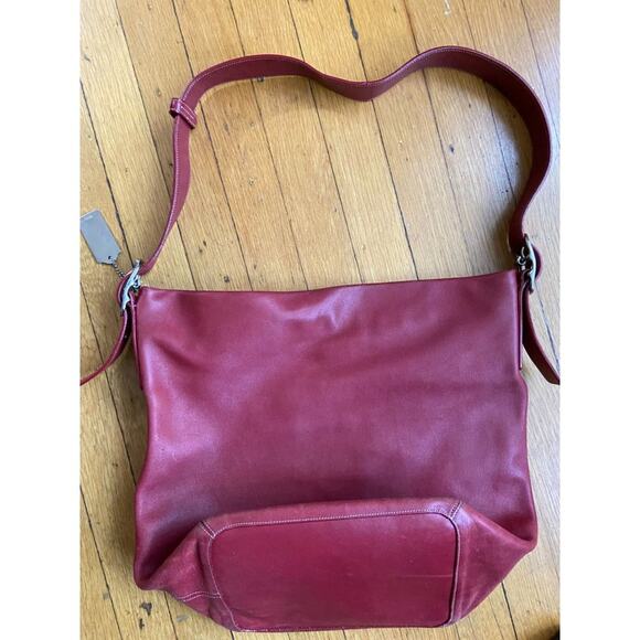 Coach Beautiful Red Bucket Handbag - Picture 6 of 7